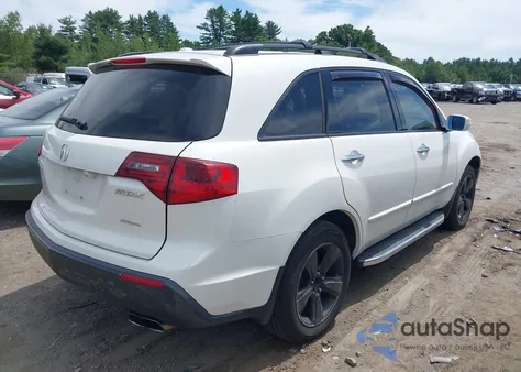 2010 Acura Mdx Technology Package z USA, uszkodzony, nr VIN 2HNYD2H47AH510122